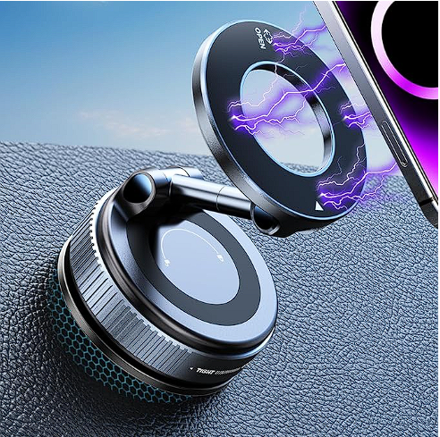 🧲✨ Soporte Magnético de Succión al Vacío | Fijación Firme sin Perforar