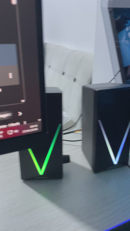 🎮🔊 Parlante Gamer RGB con Luces Rítmicas – Sonido y Estilo en Cada Partida ✨